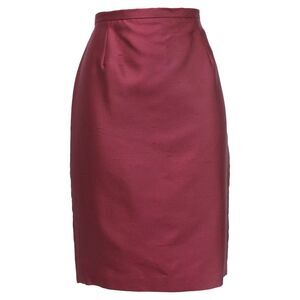 Max Mara Burgundy Silk Midi Skirt – Women’s US 10 (NWT)